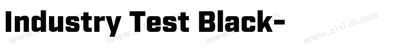 Industry Test Black字体转换